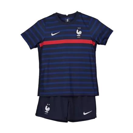 Kids France Home Soccer Jersey Kit (Jersey+Shorts) 2020 - BuyJerseyshop