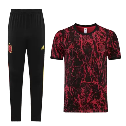 Men's Spain Tracksuit Sweat Shirt Kit (Top+Trousers) 2021/22 - BuyJerseyshop