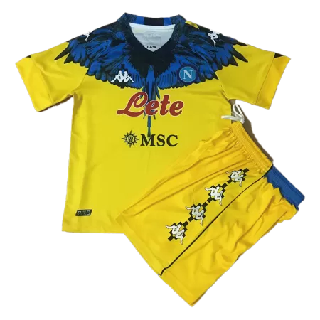 Kids Napoli Soccer Jersey Kit (Jersey+Shorts) 2021 - BuyJerseyshop