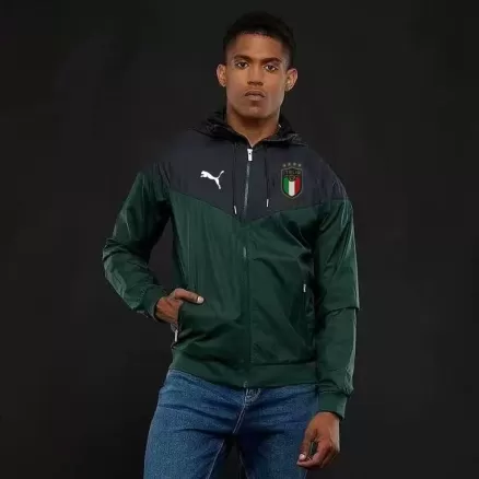 Men's Italy Windbreaker Hoodie Jacket 2021/22 - BuyJerseyshop