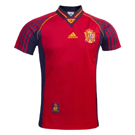 Spain Retro Jerseys 1998 Home Soccer Jersey For Men - BuyJerseyshop