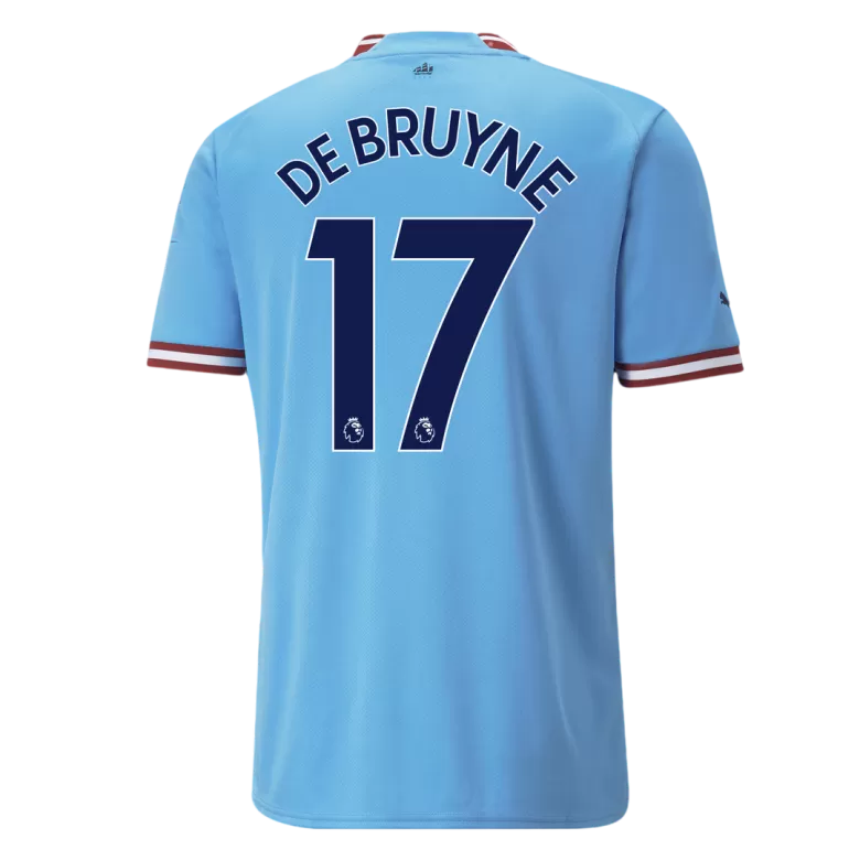 Men's DE BRUYNE #17 Manchester City Home Soccer Jersey Shirt 2022/23 - BuyJerseyshop