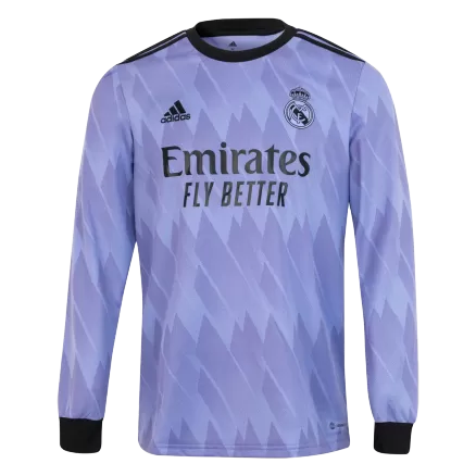 Men's Real Madrid Away Long Sleeves Soccer Jersey Shirt 2022/23 - BuyJerseyshop