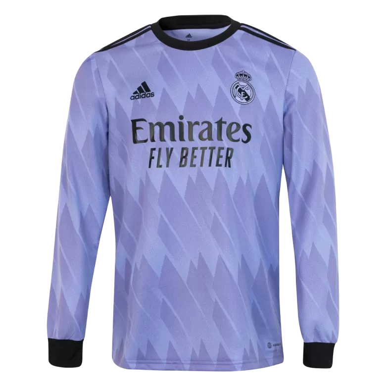 Men's ALABA #4 Real Madrid Away Soccer Long Sleeves Jersey Shirt 2022/23 - BuyJerseyshop