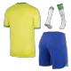 Men's Brazil Home Soccer Jersey Whole Kit (Jersey+Shorts+Socks) 2022 - BuyJerseyshop