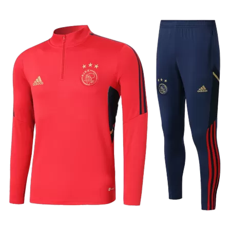 Men's Ajax Zipper Tracksuit Sweat Shirt Kit (Top+Trousers) 2022/23 - BuyJerseyshop