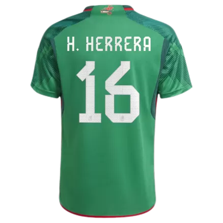Men's H.HERRERA #16 Mexico Home Soccer Jersey Shirt 2022 - BuyJerseyshop