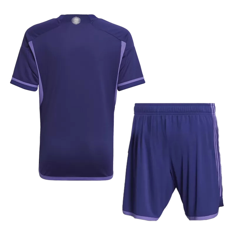 Men's Argentina Away Soccer Jersey Kit (Jersey+Shorts) 2022 - BuyJerseyshop