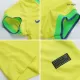 Kids Brazil Home Soccer Jersey Kit (Jersey+Shorts) 2022 - BuyJerseyshop