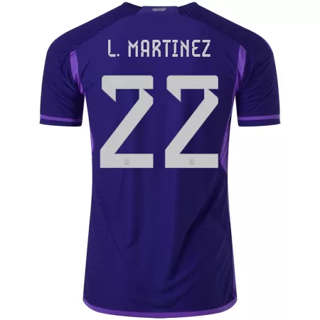 L. MARTINEZ #22 Argentina Away Player Version Jersey World Cup 2022 Men - BuyJerseyshop