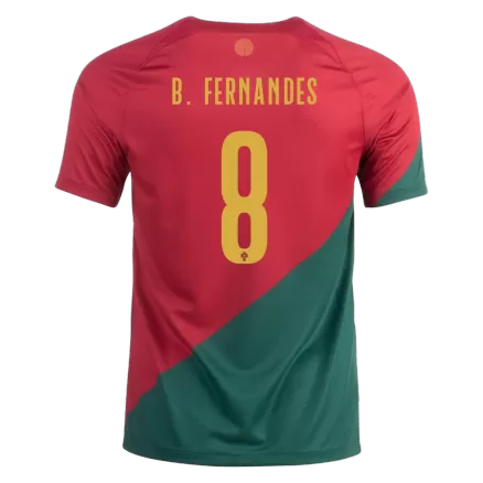 Men's B.FERNANDES #8 Portugal Home Soccer Jersey Shirt 2022 - BuyJerseyshop