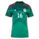 Women's H.HERRERA #16 Mexico Home Soccer Jersey Shirt 2022 - BuyJerseyshop