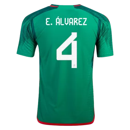 Women's E.ÁLVAREZ #4 Mexico Home Soccer Jersey Shirt 2022 - BuyJerseyshop