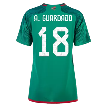 Women's A.GUARDADO #18 Mexico Home Soccer Jersey Shirt 2022 - BuyJerseyshop