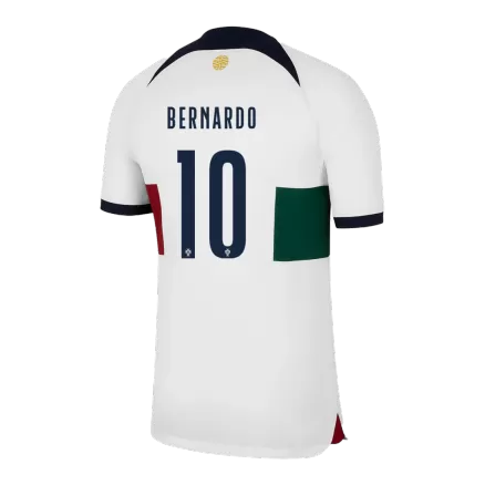 Men's BERNARDO #10 Portugal Away Soccer Jersey Shirt 2022 - BuyJerseyshop