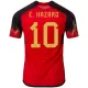 Men's E. HAZARD #10 Belgium Home Soccer Jersey Shirt 2022 - BuyJerseyshop