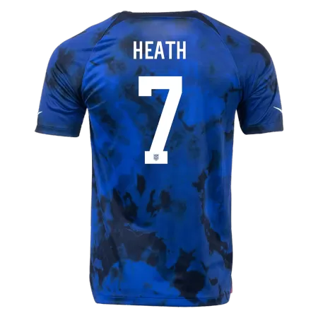 Men's HEATH #7 USA Away Soccer Jersey Shirt 2022 - BuyJerseyshop