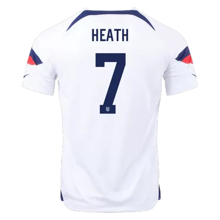 Men's HEATH #7 USA Home Soccer Jersey Shirt 2022 - BuyJerseyshop