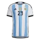E. MARTINEZ #23 Argentina Three Stars Home Player Version Jersey World Cup 2022 Men - BuyJerseyshop