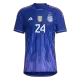 E. FERNANDEZ #24 Argentina Three Stars Away Player Version Jersey World Cup 2022 Men - BuyJerseyshop