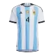 MONTIEL #4 Argentina Three Stars Home Player Version Jersey World Cup 2022 Men - BuyJerseyshop