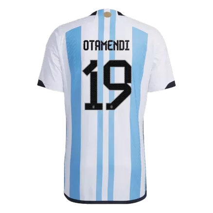 OTAMENDI #19 Argentina Three Stars Home Player Version Jersey World Cup 2022 Men - BuyJerseyshop