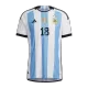 G. RODRIGUEZ #18 Argentina Three Stars Home Player Version Jersey World Cup 2022 Men - BuyJerseyshop