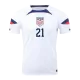 Men's WEAH #21 USA Home Soccer Jersey Shirt 2022 - BuyJerseyshop