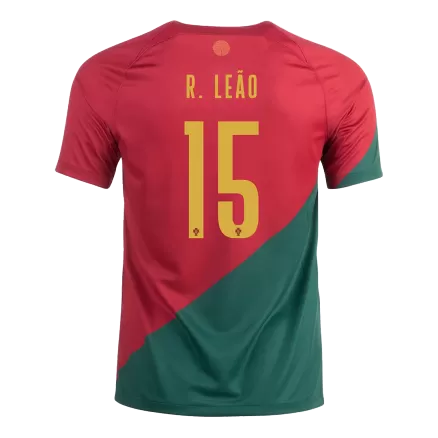 Men's R. LEÃO #15 Portugal Home Soccer Jersey Shirt 2022 - BuyJerseyshop
