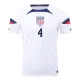 Men's ADAMS #4 USA Home Soccer Jersey Shirt 2022 - BuyJerseyshop