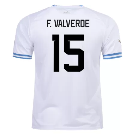 Men's F. VALVERDE #15 Uruguay Away Soccer Jersey Shirt 2022 - BuyJerseyshop