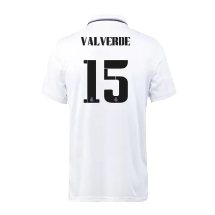 Men's VALVERDE #15 Real Madrid Home Soccer Jersey Shirt 2022/23 - BuyJerseyshop