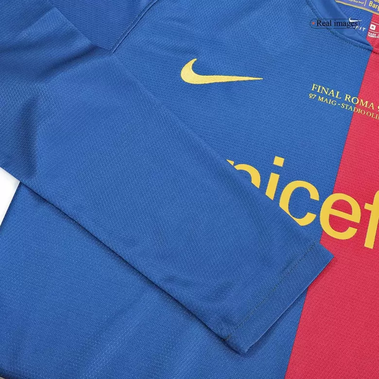 Barcelona Retro Jerseys 2008/09 Home Long Sleeve Soccer Jersey For Men - BuyJerseyshop