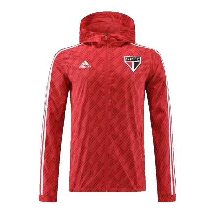 Men's Sao Paulo FC Windbreaker Hoodie Jacket 2022/23 - BuyJerseyshop