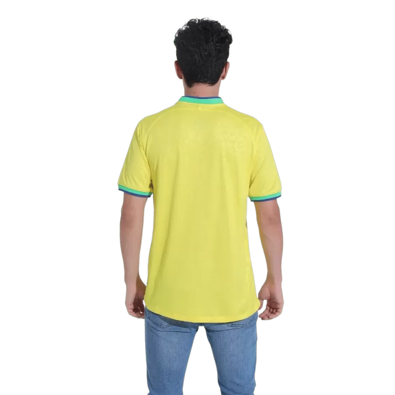 Men's Brazil Home Soccer Jersey Shirt 2022 - BuyJerseyshop