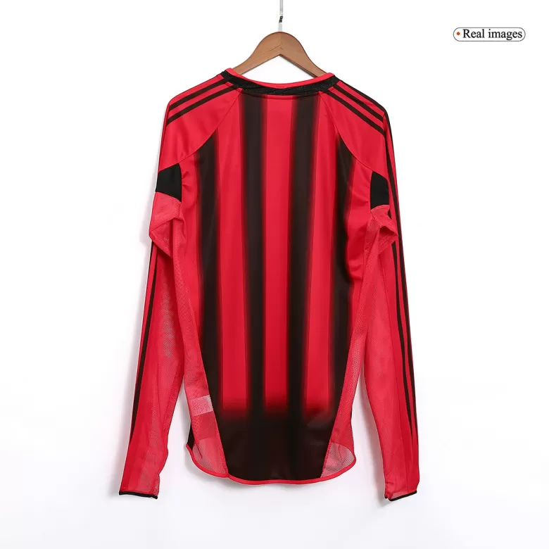 AC Milan Retro Jerseys 2004/05 Home Long Sleeve Soccer Jersey For Men - BuyJerseyshop