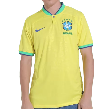 Men's Brazil Home Soccer Jersey Shirt 2022 - BuyJerseyshop