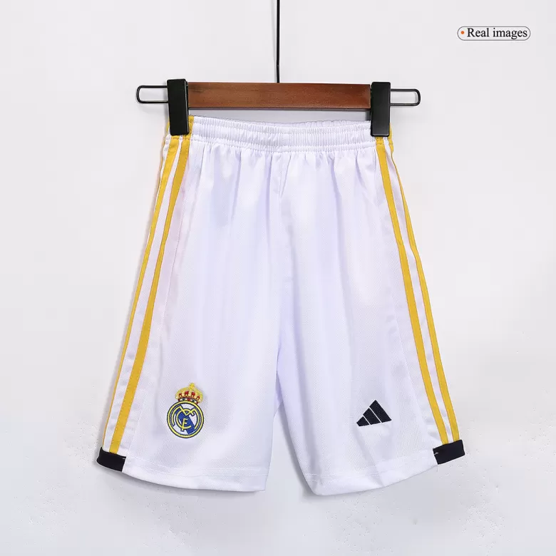 Kids BELLINGHAM #5 Real Madrid Home Soccer Jersey Kit (Jersey+Shorts) 2023/24 - BuyJerseyshop