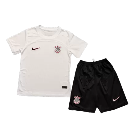 Kids Corinthians Home Soccer Jersey Kit (Jersey+Shorts) 2023/24 - BuyJerseyshop