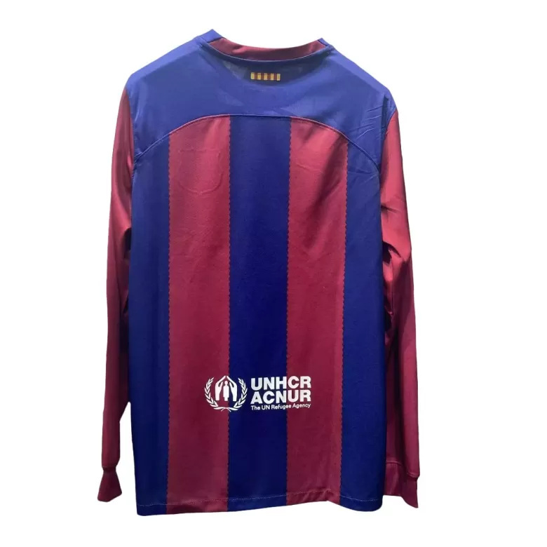 Men's Barcelona Home Long Sleeves Soccer Jersey Shirt 2023/24 - BuyJerseyshop