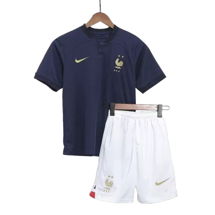 Kids France Home Soccer Jersey Kit (Jersey+Shorts) 2022 - BuyJerseyshop