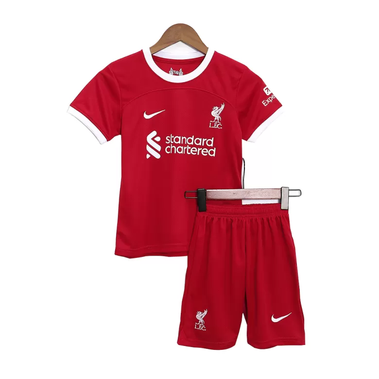 Kids Liverpool Home Soccer Jersey Whole Kit (Jersey+Shorts+Socks) 2023/24 - BuyJerseyshop