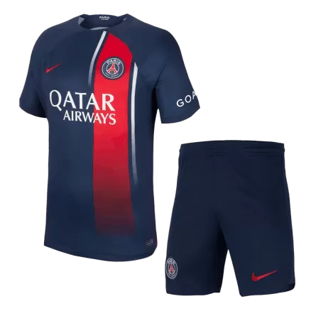 Men's PSG Home Soccer Jersey Kit (Jersey+Shorts) 2023/24 - BuyJerseyshop