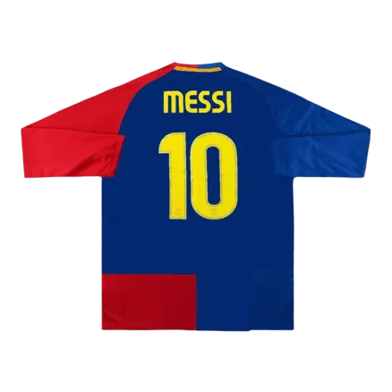 MESSI #10 Barcelona Retro Jerseys 2008/09 Home Long Sleeve Soccer Jersey For Men - BuyJerseyshop