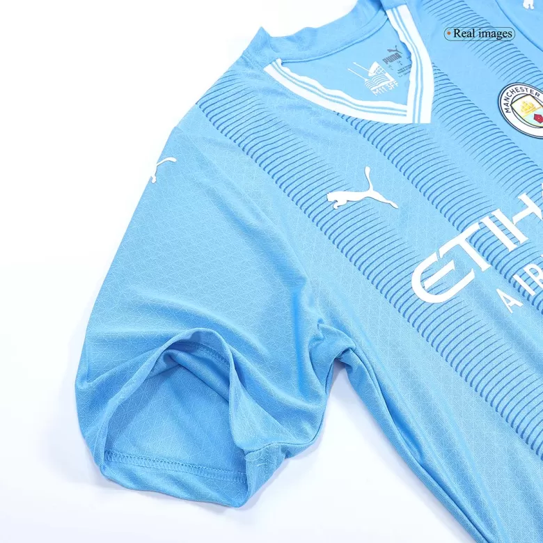 Manchester City CHAMPIONS OF EUROPE #23 Home Player Version Jersey 2023/24 Men - BuyJerseyshop