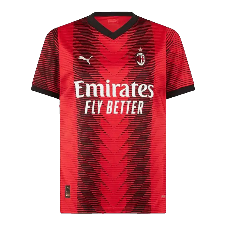 Men's RAFA LEÃO #10 AC Milan Home Soccer Jersey Shirt 2023/24 - BuyJerseyshop