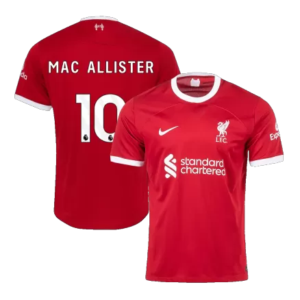 Men's MAC ALLISTER #10 Liverpool Home Soccer Jersey Shirt 2023/24 - BuyJerseyshop