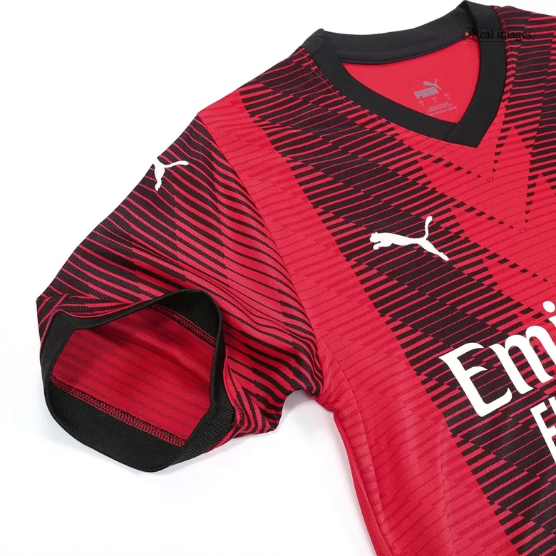 Men's PULISIC #11 AC Milan Home Soccer Jersey Shirt 2023/24 - BuyJerseyshop