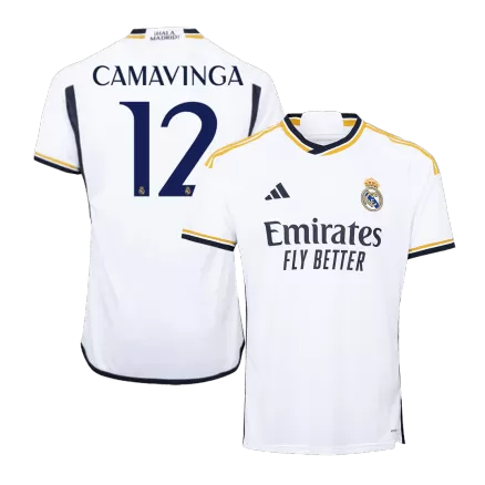 Men's CAMAVINGA #12 Real Madrid Home Soccer Jersey Shirt 2023/24 - BuyJerseyshop