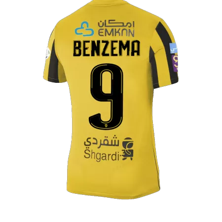 Men's BENZEMA #9 Al Ittihad Saudi Home Soccer Jersey Shirt 2022/23 - BuyJerseyshop